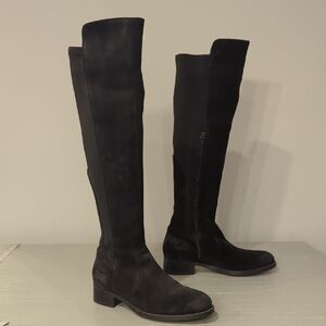 Black Suede Over the Knee Boots Bunt Bos. & Co size 40